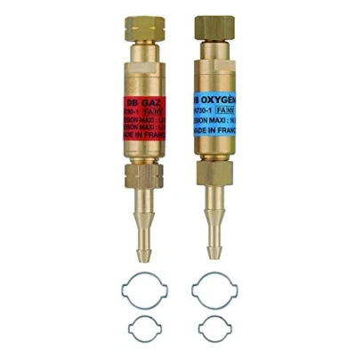 Imagen de Válvula Antirretorno Manguera O/A + 4 Abrazaderas Accesorios de Soldadura Máquina Soldar Herramienta para Antorcha Repuesto EXPRESS