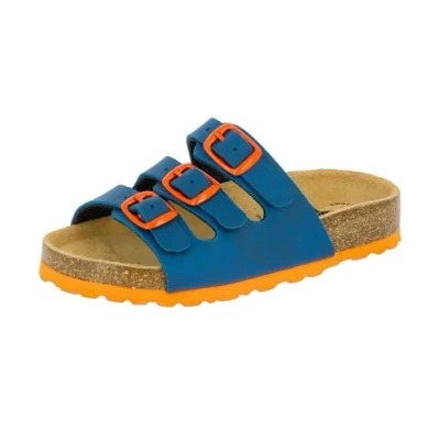 Imagen de Lico Bioline Kids, Zuecos Unisex para Niños, Azul (marine/orange), 41 EU (8 Kinder UK)