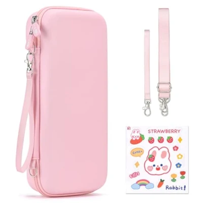 Imagen de Younik Switch 2 Funda para NS (2025), de Transporte con 19 Ranuras Tarjetas Juego, 4 in 1 Accesorios Incluye Correa el Hombro, muñeca y calcomanías