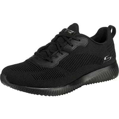 Imagen de Skechers Bobs Squad Tough Talk, Zapatillas Mujer, Black Engineered Knit/ Trim, 40 EU
