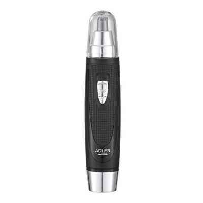 Imagen de Cortapelos Para Nariz Y Orejas,cuchilla Acero Inox Desmontable, Capucha Protectora Adler Ad2911 Negro/plata
