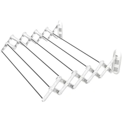 Imagen de Gimi Skatto 70 Tendedero de pared aluminio y resina, 4 m longitud tendido
