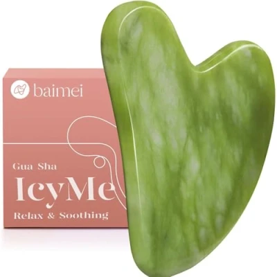 Imagen de BAIMEI Herramienta facial Gua Sha para cara y cuerpo, Se puede utilizar como amigos, familiares