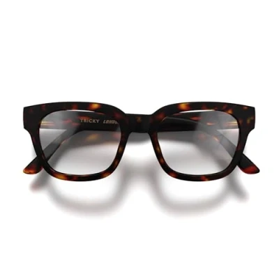 Imagen de LONDON MOLE Gafas De bloqueo luz azul Tricky Bloqueadores azules frescos Anti fatiga visual para pantallas Hombres Mujeres Unisex Caparazón Tortuga Marrón Mate