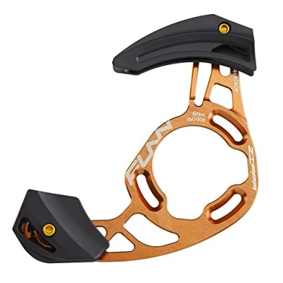 Imagen de Funn Zippa Am Guía de Cadena, Interfaz ISCG05, Adaptador BSA Incluido, 32T 38T, Protector Cadena para Bicicleta Montaña (Naranja)