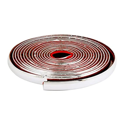 Imagen de 4R Quattroerre.it 1612 Adhesivo Profilo, Cromado, 5 mm x 3 mt