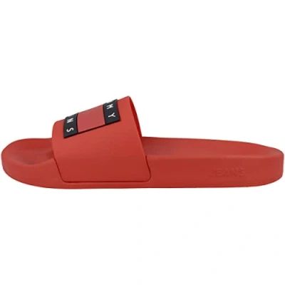 Imagen de Tommy Jeans Hombre Chanclas Pool Slide Zapatillas de Baño, Rojo (Deep Crimson), 40