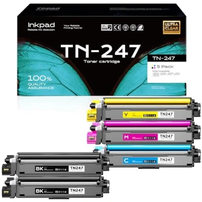 Imagen de iNKPAD TN243 TN247 CMYK Tóner compatible para Brother MFC L3750CDW TN243CMYK DCP L3550CDW L3510CDW L3770CDW L3710CW HL L3210CW L3230CDW N 247BK TN 243 243BK