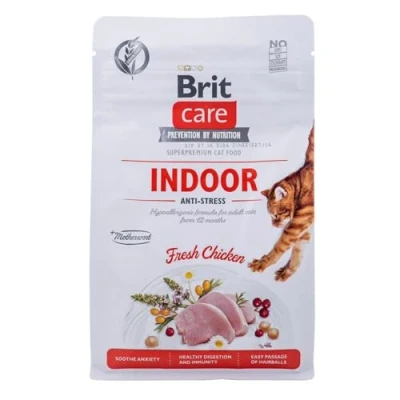 Imagen de Comida húmeda para Gatos VAFO PRAHA s.r.o. Brit Care Cat Indoor 400G Anti Stress GF