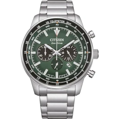 Imagen de Citizen Reloj Cronógrafo para Hombres de Eco Drive con Correa en Acero Inoxidable CA4500 91X