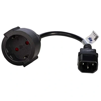 Imagen de AKYGA AK PC 10A Cable de alimentación Schuko 3 Pines IEC C14 / EU CEE 7/4, 15 cm, Color Negro