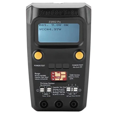Imagen de Probador de transistores BSIDE ESR02 Pro digital Medidor inductancia componentes chip SMD