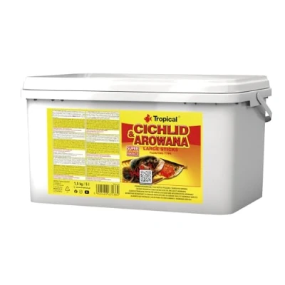 Imagen de Tropical Cichlid &amp; Arowana Large Sticks Comida para acuariofilia, 5 L