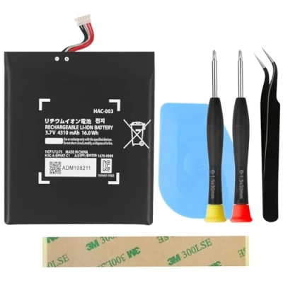 Imagen de OnlyTech Batería HAC 003 de repuesto para Nintendo Switch 001 y OLED con kit herramientas