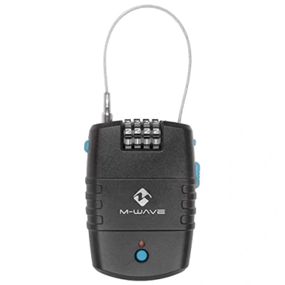 Imagen de M Wave Cerradura de Alarma Lock&#039;n&#039;Roll Alarm, Negra, Talla única