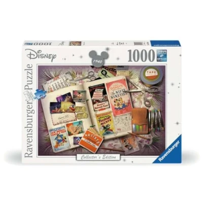 Imagen de Ravensburger Puzzle de 1000 Piezas Mickey Aniversary 17583 1940, Color marrón, 70 x 50 cm