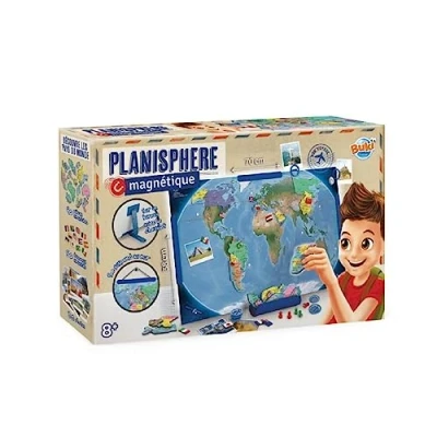 Imagen de Buki France 7346 Mapamundi magnético VERSIÓN Francesa