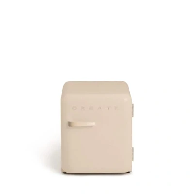 Imagen de CREATE / RETRO FRIDGE 50 SAND/Frigorífico arena maneta 85W, minibar, un estante, diseño retro, cm, dos repisas, capacidad de 48L, bajo consumo, 50x44x49,8 cm