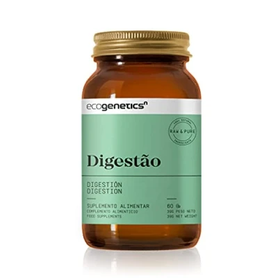 Imagen de ECOGENETICS Digestión 60 cápsulas Complemento Alimenticio para la Alivia Molestias, Gases e Hinchazón Abdominal Almenticio con Probioticos y Prebioticos Intestinales