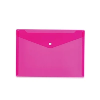 Imagen de HERMA 20075 Carpeta para documentos A4 (5 unidades), color rosa transparente