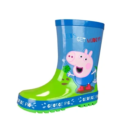 Imagen de Peppa Pig Botas Impermeables para Niños George Azul 26