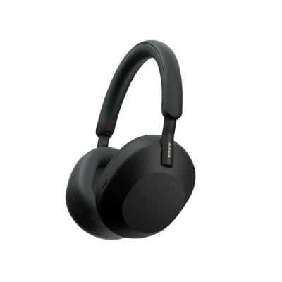 Imagen de Sony WH 1000XM5SA Auriculares inalámbricos Premium con cancelación de Ruido, Bluetooth, Llamadas Calidad, Hi Res, hasta 30 Horas batería, Estuche Blando, iOS y Android, Negro