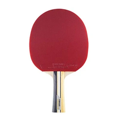 Imagen de Tibhar Raqueta de Ping Pong Powercarbon XT Allround y Ofensiva con aprobación la competición ITTF Amarillo