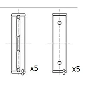 Imagen de FAI AutoParts BM1050 STD Cojinete de cigüeñal FIAT: Brava Hatchback, Uno Coupe, ALFA ROMEO: GTV