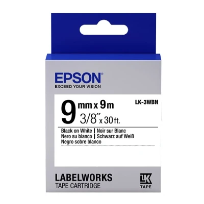 Imagen de Etiquetas para Impresora Epson C53S653003 Blanco Negro Negro/Blanco