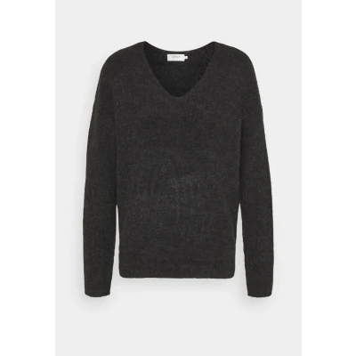 Imagen de ONLY Camilla Vneck L/S NOOS Jersey de punto, Mujer, Talla: Small, Dark grey melange
