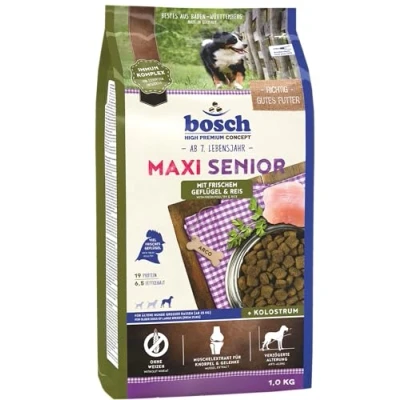 Imagen de bosch HPC Maxi Senior con ave fresca y arroz Alimento seco para perros mayores de razas grandes (a partir 25 kg) 1 x kg