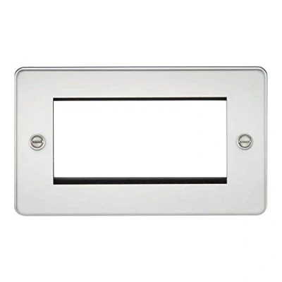 Imagen de Knightsbridge FP4GPC placa frontal modular de plana, cromo pulido, 4G