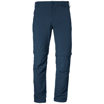 Imagen de Schöffel Folkstone Zip Off versátiles para Hombre con función de Cremallera, Ligeros Pantalones Senderismo el Verano, Azul Oscuro, 50