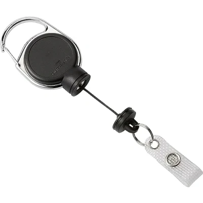 Imagen de Durable 832901 Carrete retráctil para insignias (5 unidades), color negro