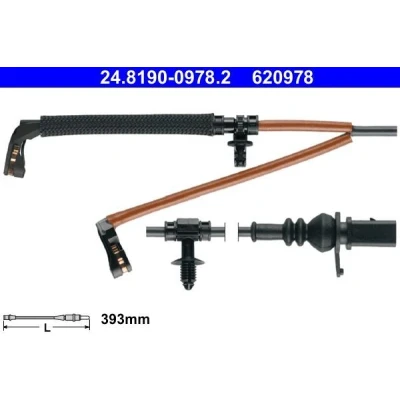 Imagen de ATE 24.8190 0978.2 Sensor de Desgaste Pastillas Frenos AUDI: Q7, A8, A6 C8 Avant