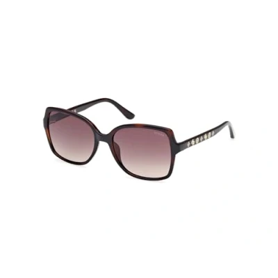 Imagen de GUESS Gu0009952f55 Womens UV Protected Injected Sunglasses Gafas, Dark Havana, 55MM para Mujer