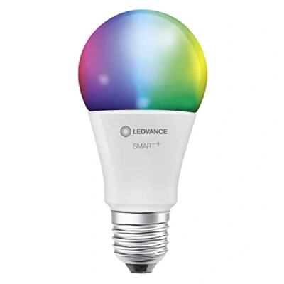 Imagen de LEDVANCE Lámpara LED inteligente con tecnología WiFi, enchufe E27, regulable, color de luz cambiante(2700 6500K), colores RGB cambiables, reemplazo 100W,SMART+ WiFi Classic Multicolour,paquete 1
