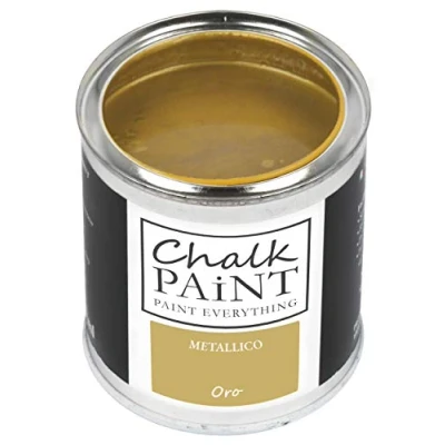 Imagen de Chalk PAINT EVERYTHING Pintura metálica profesional Oro 250 ml Se adhiere a todos los materiales sin lijar