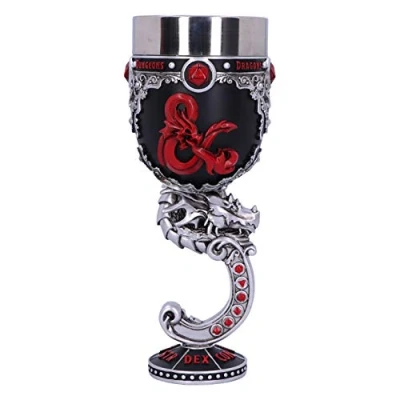 Imagen de Nemesis Now B5359S0 Dungeons &amp; Dragons Fantasy Juego de rol Die D20 Copa, Resina, Negro, 1 Unidad (Paquete 1)