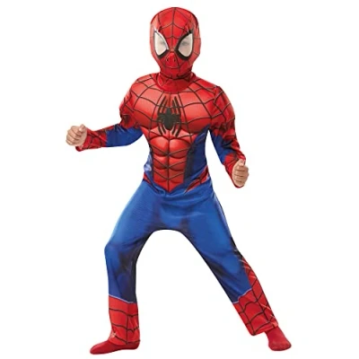 Imagen de Rubie&#039;s 640895 Spiderman Disfraz infantil de Marvel, 140 cm altura, 9 a 10 años , color/modelo surtido