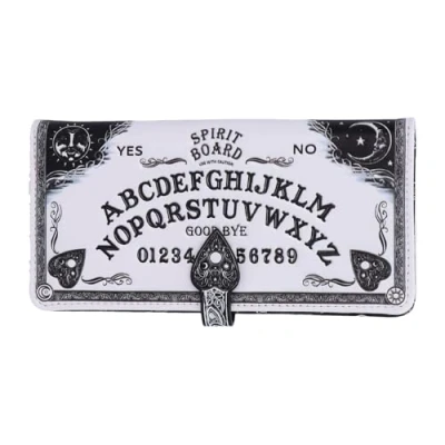 Imagen de Nemesis Now White Spirit Board Monedero Ouija en Relieve, 18,5 cm, Color Blanco, Piel sintética
