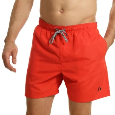 Imagen de RIPT Essentials Bañador para hombre Shorts de Baño con Protección Solar UV 50 Secado Rápido, Rojo, XXL