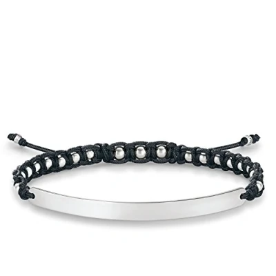 Imagen de Thomas Sabo Love Bridge, Mujer, pulsera negro, Plata de ley 925, Nailon, LBA0051 173 11