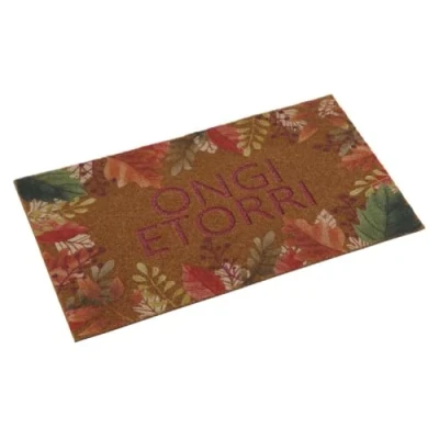 Imagen de Versa Felpudo Ongi Etorri Floral Termoplástico Fibra de Coco 40 x 2 70 cm