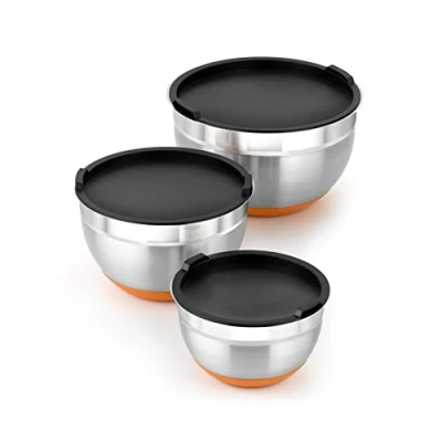 Imagen de BRA A273010 Set de 3 Boles Acero Inoxidable (12 16 20 cm), 0.4 litros, 18/10