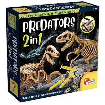 Imagen de Liscianigiochi I&#039;m a Genius Dinosaurios Depredadores 2 en 1 Juego educativo científico para niños partir de 7 años
