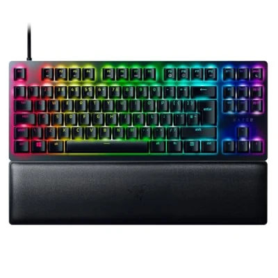 Imagen de Razer Huntsman V2 Tenkeyless (Red Switch) Teclado óptico para juegos sin numérico (reposa palmas, HyperPolling, teclas Doubleshot PBT) Español Negro