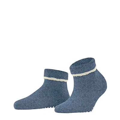 Imagen de ESPRIT Cozy W HP lana algodón puños en la suela 1 par, Calcetines para casa Mujer, Azul (Light Denim 6660), 39 42