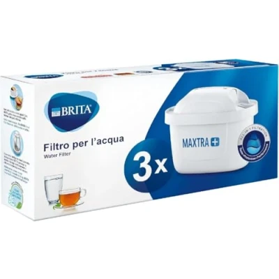 Imagen de BRITA MAXTRA Cartuchos de filtro agua repuesto, compatibles con todas las jarras BRITA, reducen el cloro, la cal y impurezas para un gran sabor, paquete 3