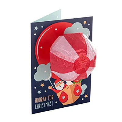 Imagen de Hallmark Tarjeta de Navidad Diseño globo aerostático inflable contemporáneo